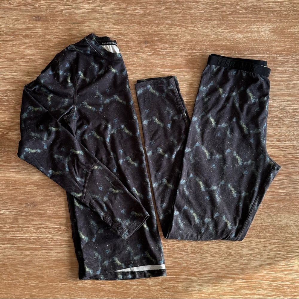 Terrramar Kids’ Long John Baselayer Set Shirt Pants